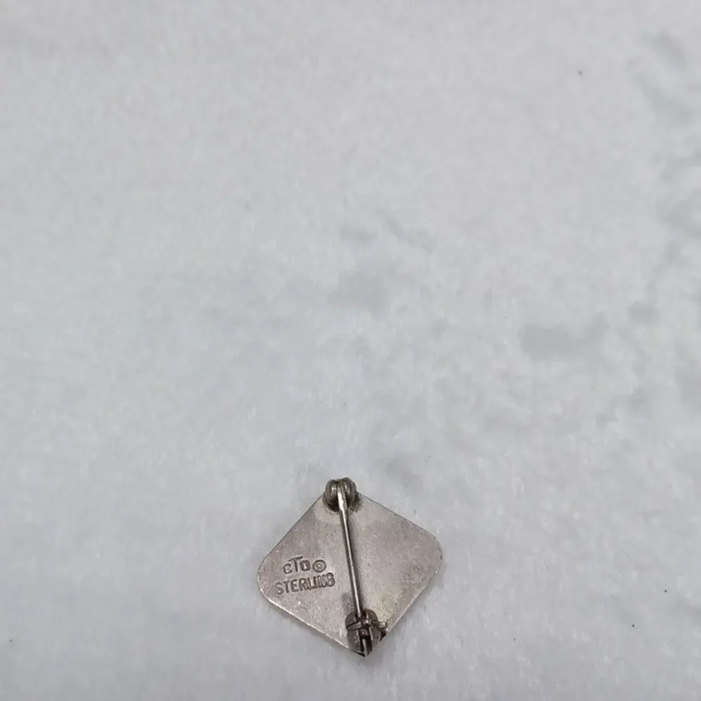Vintage Sterling Silver CTO Ducks Unlimited Logo Pin Brooch